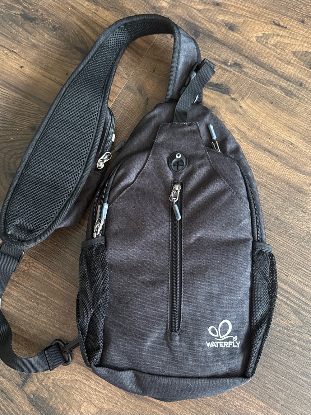 NWOT Waterfly Black Crossbody Sling Bag